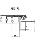N. 8018 Roller shutter guide